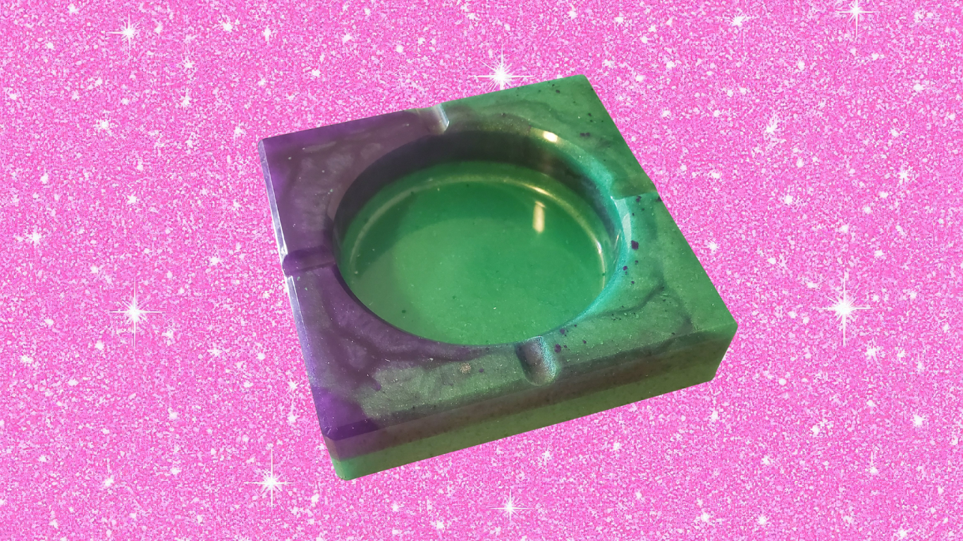 Handcrafted Resin Ashtray